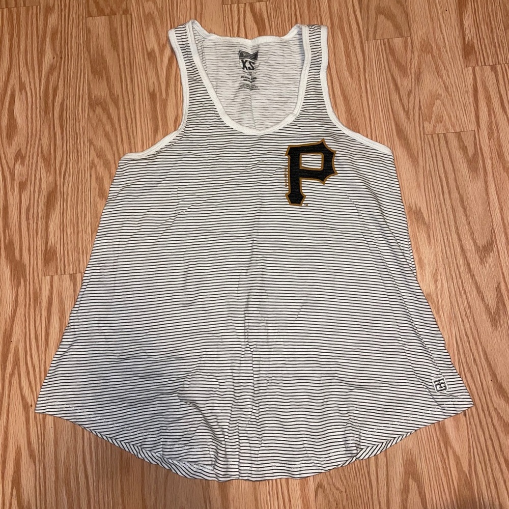 Gray Stripe Pittsburgh Pirates Tank - X Small